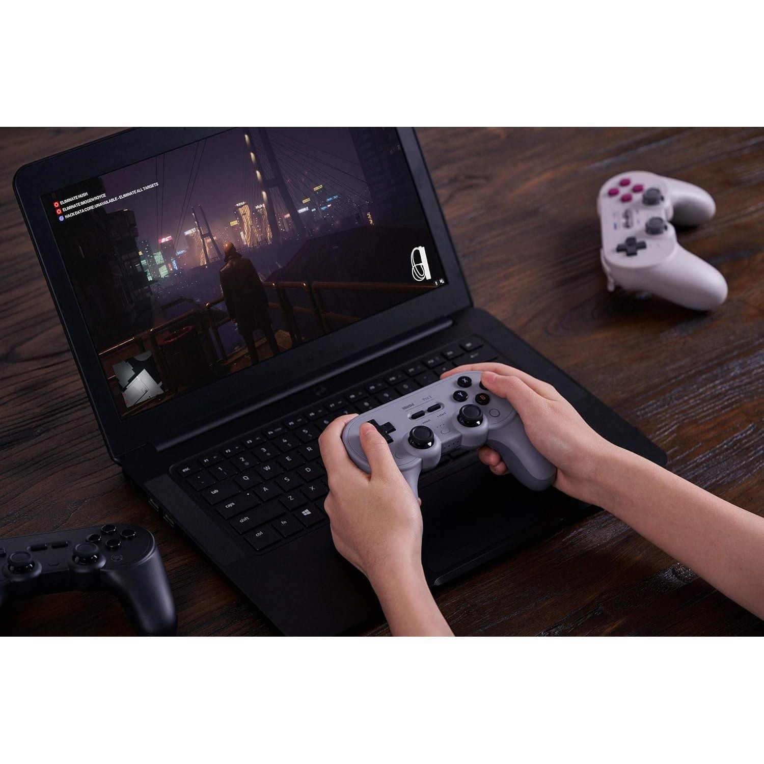 8Bitdo Pro 2 Bluetooth Controller for Switch, PC, macOS, Android, Steam & Raspberry Pi (Gray Edition) - 9